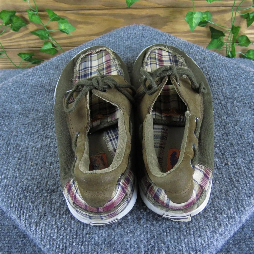 Rocket Dog Men's  Boat Shoe Brown‎ Fabric Size 9 Medium  Used 2025